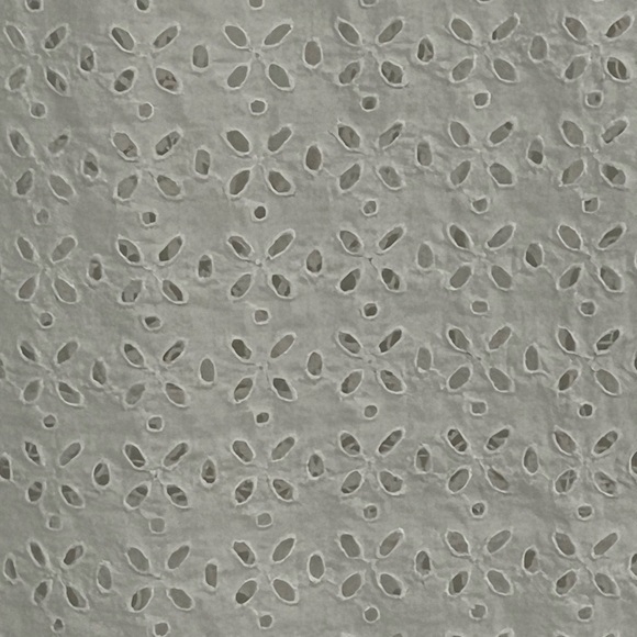 J. Jill 100% Cotton White Eyelet 3/4 Sleeve Tunic PXS Cottagecore Grannycore - Picture 8 of 13